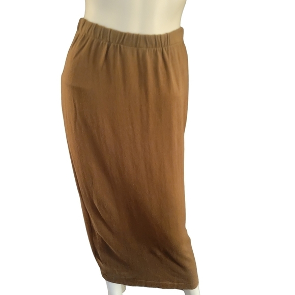 Neiman Marcus Long Skirt M Coco-Khaki - Picture 1 of 2